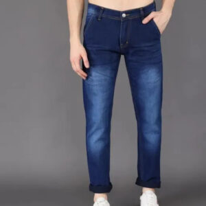 Designer Dark Blue Cross Pocket Denim Jeans