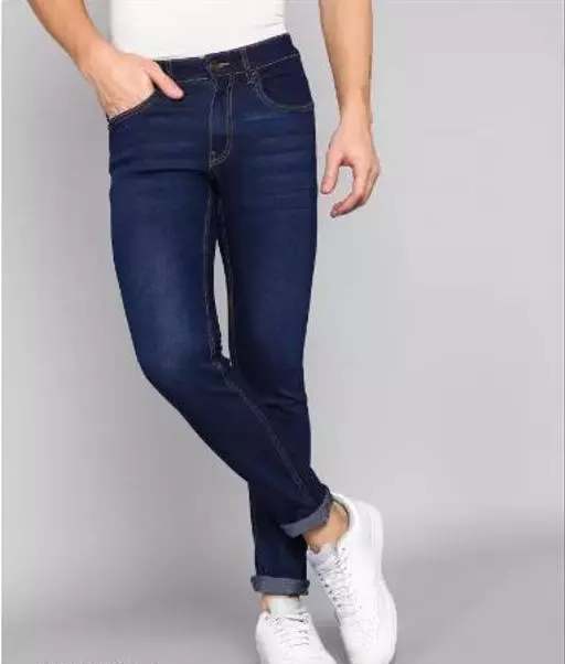 Dennie Foste Mens Carbon Blue Denim Jeans