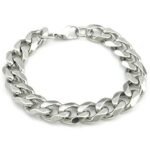 Stainless Steel Bracelet for Men (Silver)