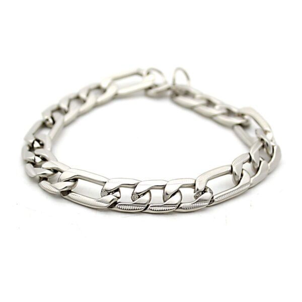 Stainless Steel Bracelet for Men (Silver)