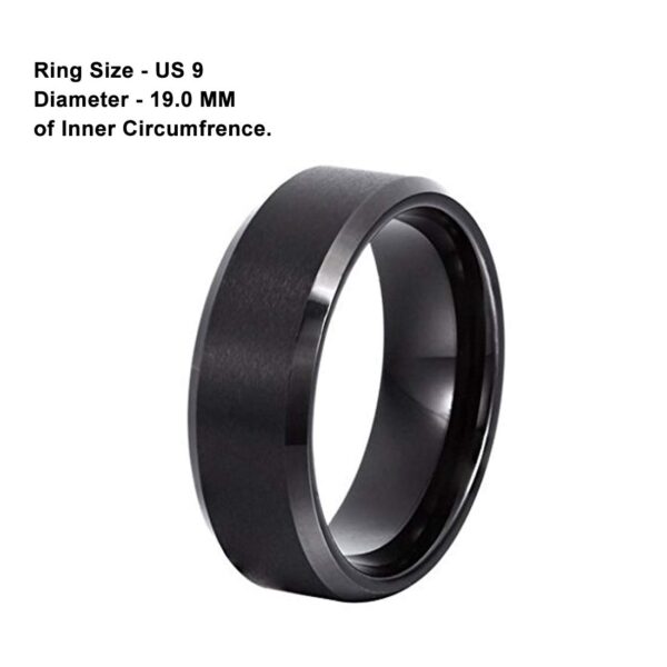 6mm Black High Polish Matte Finish Tungsten Carbide Ring Comfort Fit Rings for Men Women Unisex