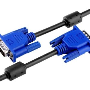 Male to Male VGA Cable 1 Meter, Support PC/Monitor/LCD/LED, Plasma, Projector, TFT