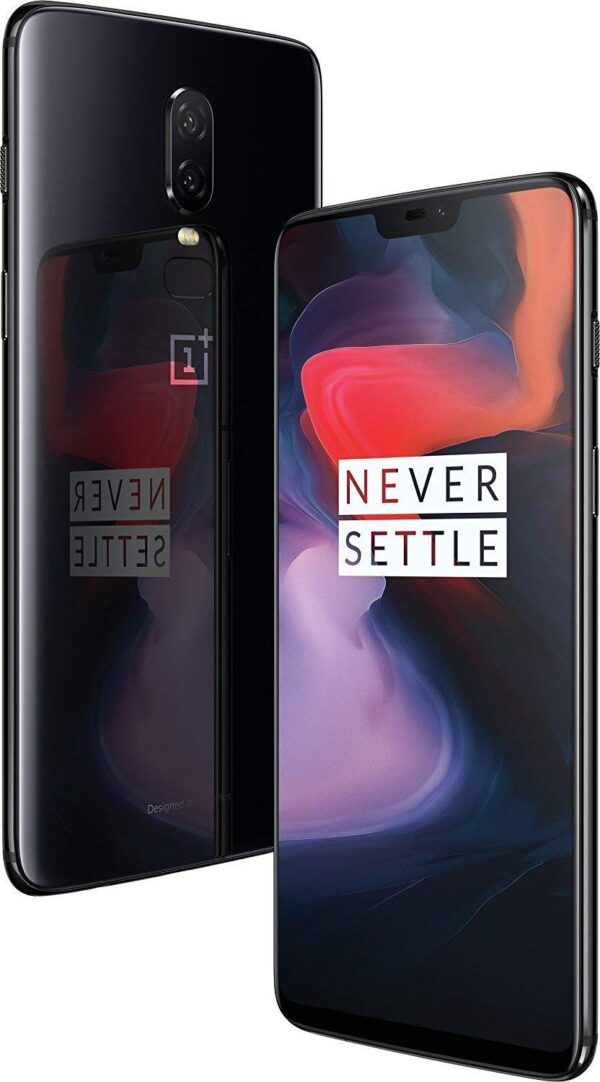 (Renewed) OnePlus 6 (Mirror Black, 6GB RAM, 64GB Storage)