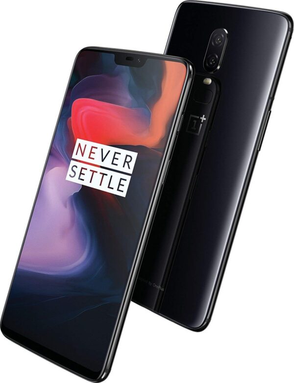(Renewed) OnePlus 6 (Mirror Black, 6GB RAM, 64GB Storage)