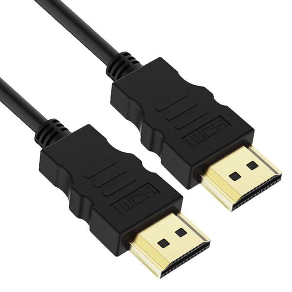 High-Speed Premium Series 19 Pin HDMI Male to Male Cable 1.5 Meter -Supports 3D,4K 30Hz, Video 4K 2160p 1080p- Compatible with Laptop, PC, Projector & TV-Black