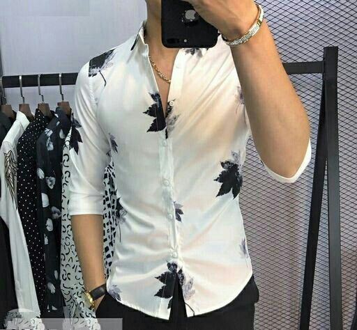 TRENDY MEN'S DIGITAL PRINTED FORMAL SHIRT
