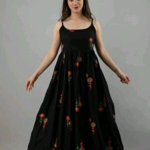 Women Rayon Flared Printed Kurti