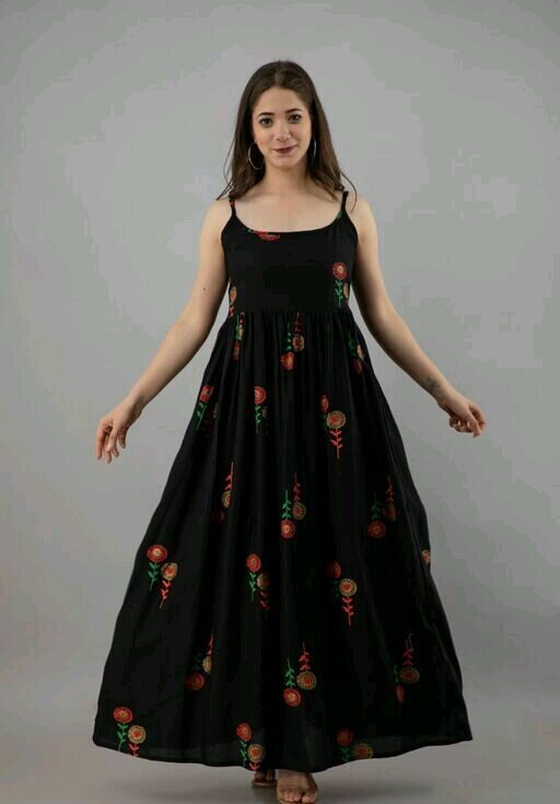 Women Rayon Flared Printed Kurti