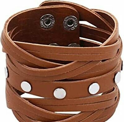 Adjustable Ruff-N-Tuff Leather Bracelet for Men