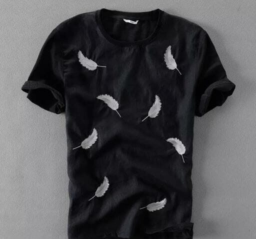 Men Feather T-shirts