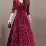 Designer Velvet Women Dress