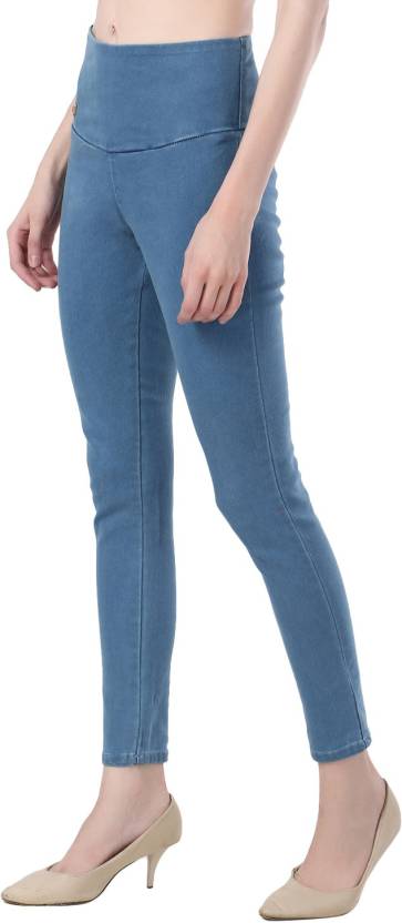 BLUE DENIM JEGGINGS, BLUE DENIM Jeggings