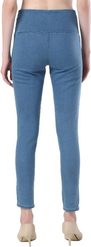 BLUE DENIM JEGGINGS, BLUE DENIM Jeggings