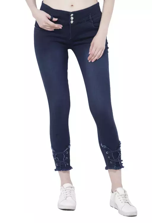 Women Denim Navy Blue