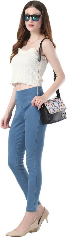 BLUE DENIM JEGGINGS, BLUE DENIM Jeggings