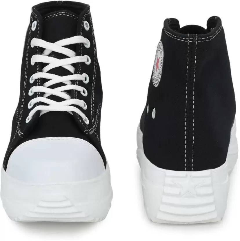 Layasa Women Canvas Black Casual Shoes