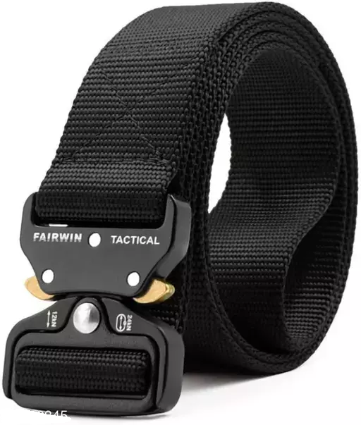 Winsome Deal Canvas Black Regular Belt