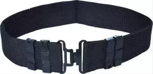 UNISEX Nylon ARMY & NCC Belt Set of 1 belt (Black, Free Size)