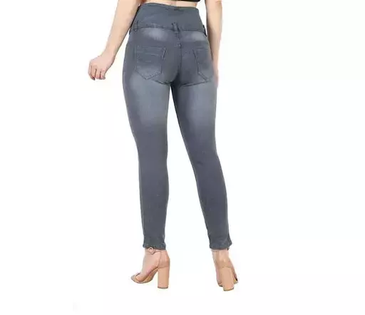 4 Button Grey Jeans