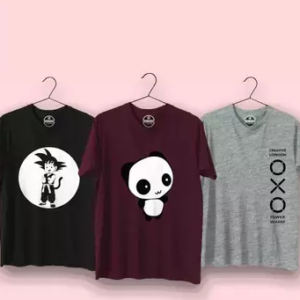 Pack of 3 Men Round Neck T shirt