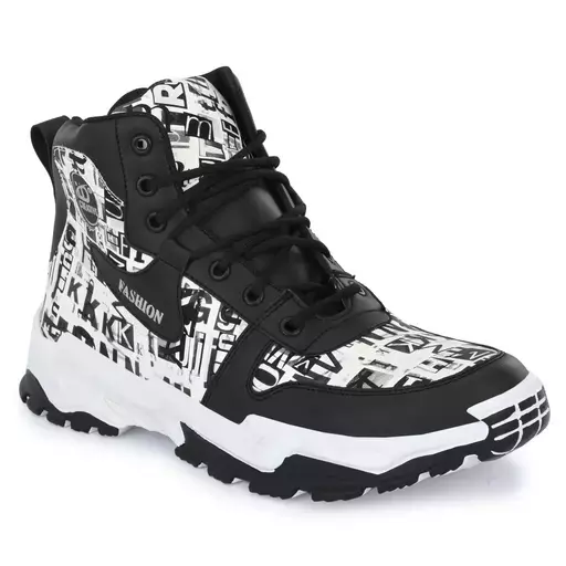 Textured Printed Boots