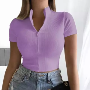 Half Zipper Top
