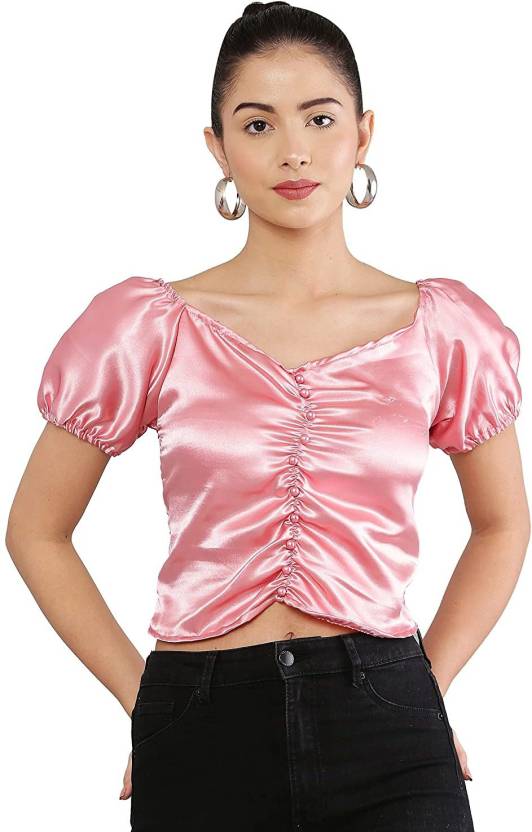 Casual Regular Sleeves Solid Women White Top