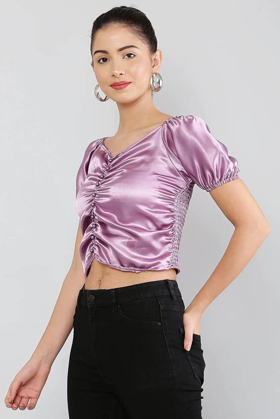 Casual Regular Sleeves Solid Women White Top