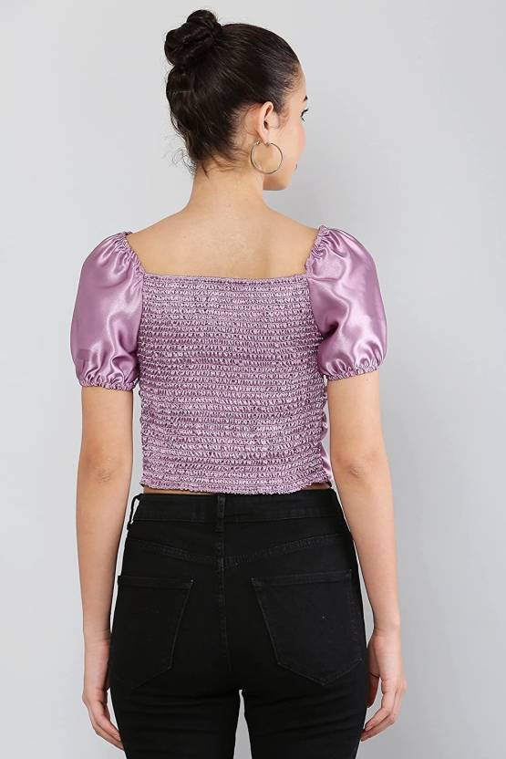 Casual Regular Sleeves Solid Women White Top